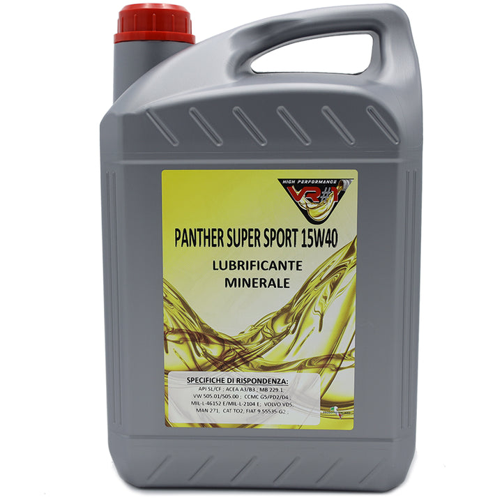 Olio motore 15w40 minerale - 5 Litri - Panther super sport