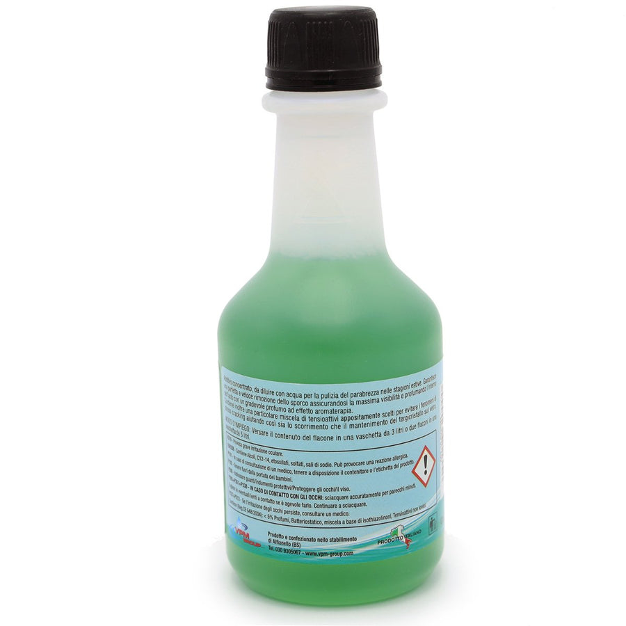 Tergivetro e lavafari Liquido tergicristalli auto concentrato antimoscerini - Profumo menta - 250 ml