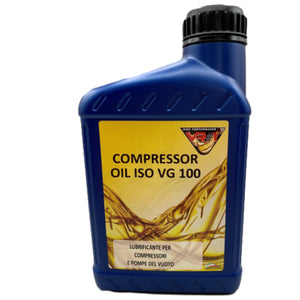 aceite para compresores de aire y bombas de vacío de alto índice de viscosidad - 1 Litro - COMPRESSOR OIL ISO VG 100