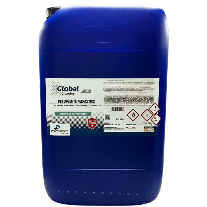 Detergente Peracetico - Soluzione di acido peracetico al 15% - Tanica da 25 kg