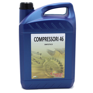 Olio sintetico per compressori d'aria rotativi a vite e palette - 5 Litri - COMPRESSORI 46