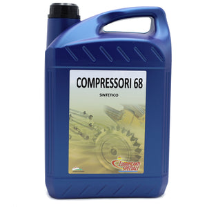 Olio sintetico per compressori d'aria rotativi e alternativi - 5 Litri - COMPRESSORI 68