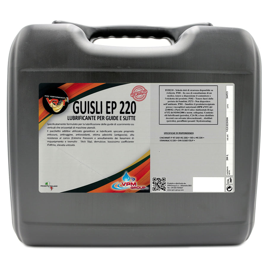Olio per guide di scorrimento e slitte ISO Hg 220 - Fusto 20 Litri - GUISLI 220 EP