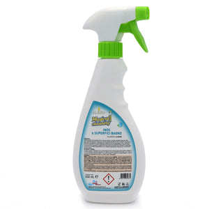 detergente pronto uso Sgrassatore anticalcare pulizia bagno e acciaio inox professionale - 500 ml
