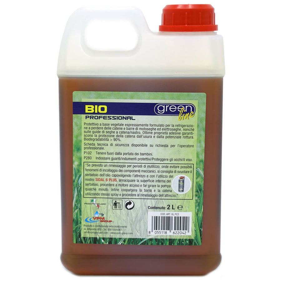 lubrificanti garden Olio refrigerante per catena motosega - 2 Litri - BIO PROFESSIONAL