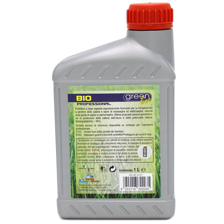 Olio lubrificante per catena motosega 1 Lt Fluido ecologico biodegradabile  Lubex