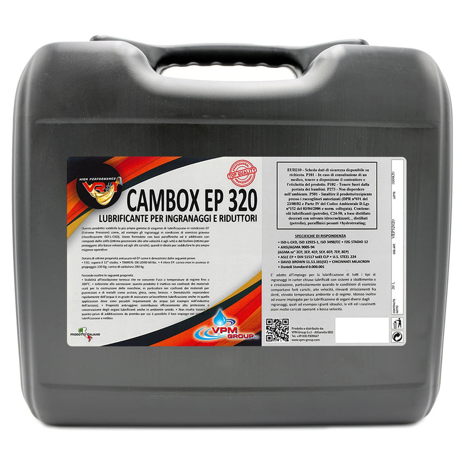 Olio per ingranaggi industriali e riduttori - Fusto 20 Litri - CAMBOX EP 320