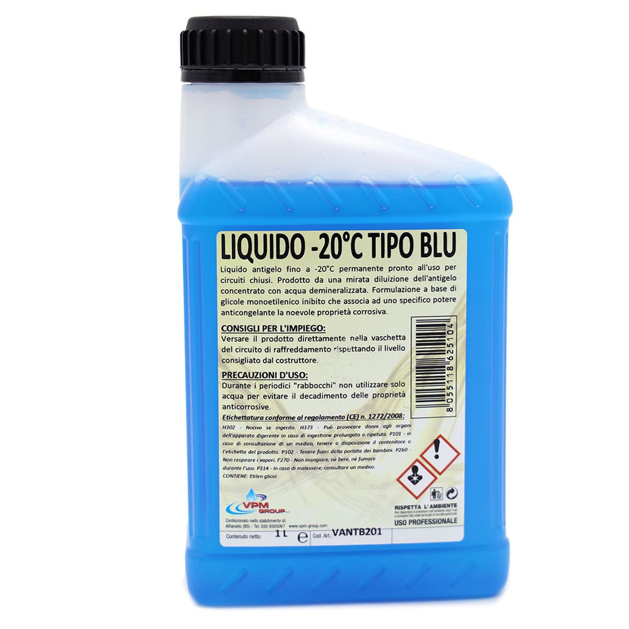 Fluido antigelo Liquido radiatore auto refrigerante, antigelo blu fino a -20°C - 1 Litro