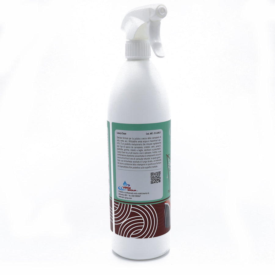 pronto uso car Spray lavaggio senza acqua per auto e moto d’epoca e da collezione - 1 Litro con microfibra - LUXURI CLEAN