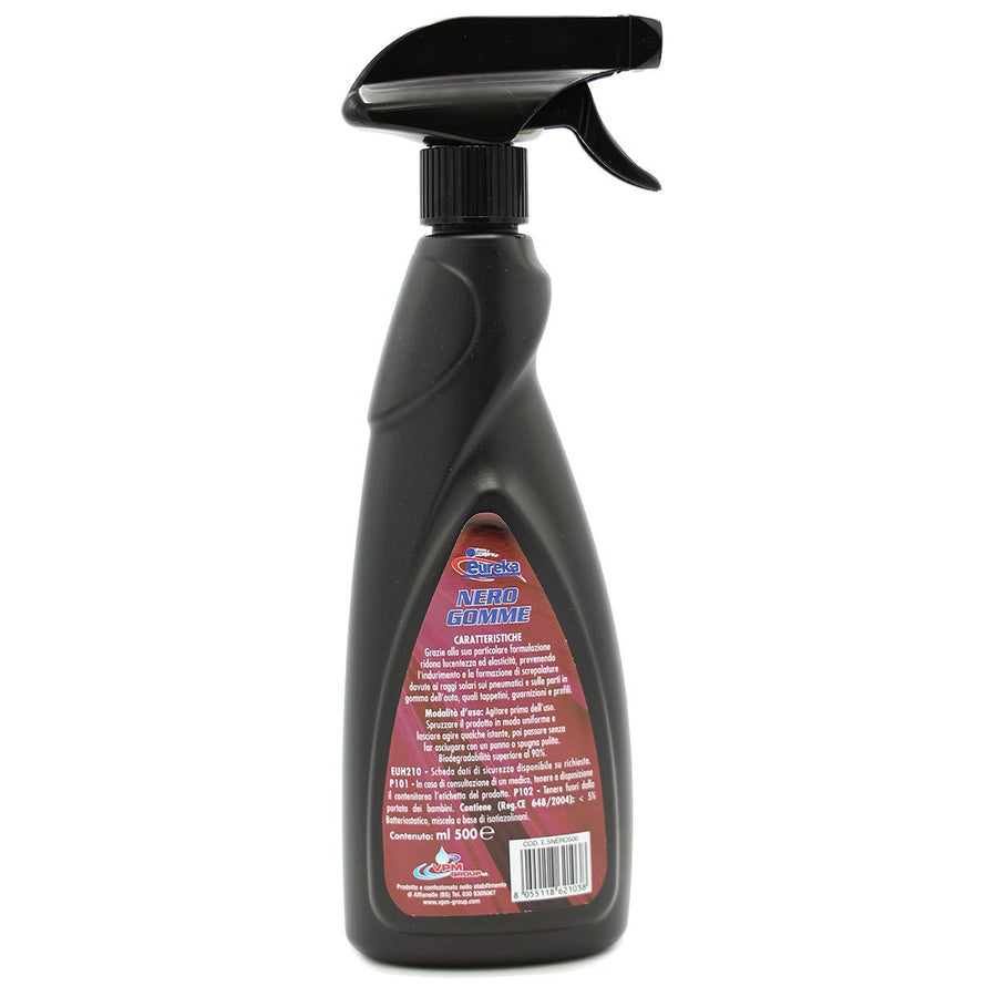 Nero gomme rinnova plastiche per auto professionale - Spray 500 ml